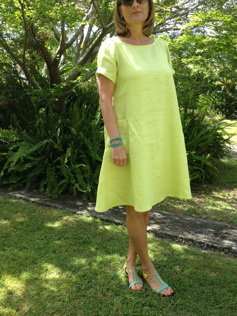 A (Shorter) Lily Linen Dress - Sew Tessuti Blog