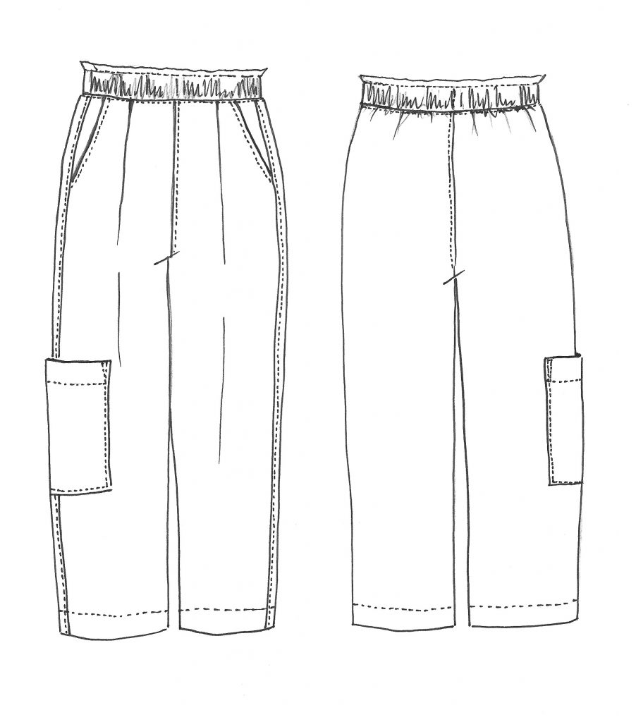 Kwik Sew 1399 Womens Stretch Straight Leg  Tapered Pants 1980s Vintag