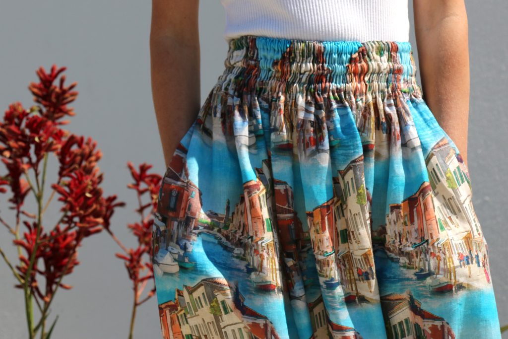 Tessuti Multi Elastic Waist Skirt: A Sewing Tutorial - Sew Tessuti